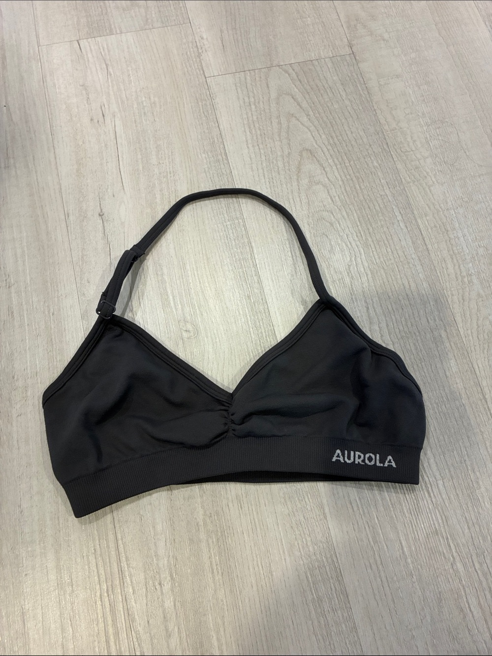 Aurola Women's charcoal Seamless Light-Support Bralette